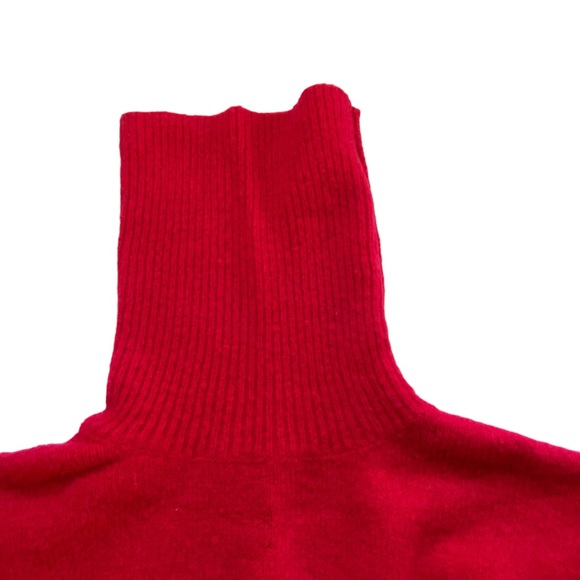 Olivia Jade x Princess Polly Women’s Cropped Red Turtle Neck Sweater  Size:  4 - Picture 9 of 11